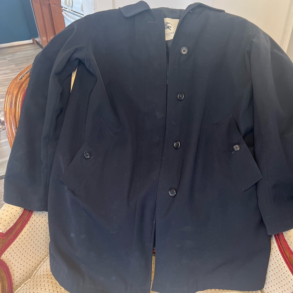 Burberry London Black Raincoat with Removable Lining